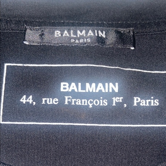 Balmain Paris Black Tee - Picture 1 of 6
